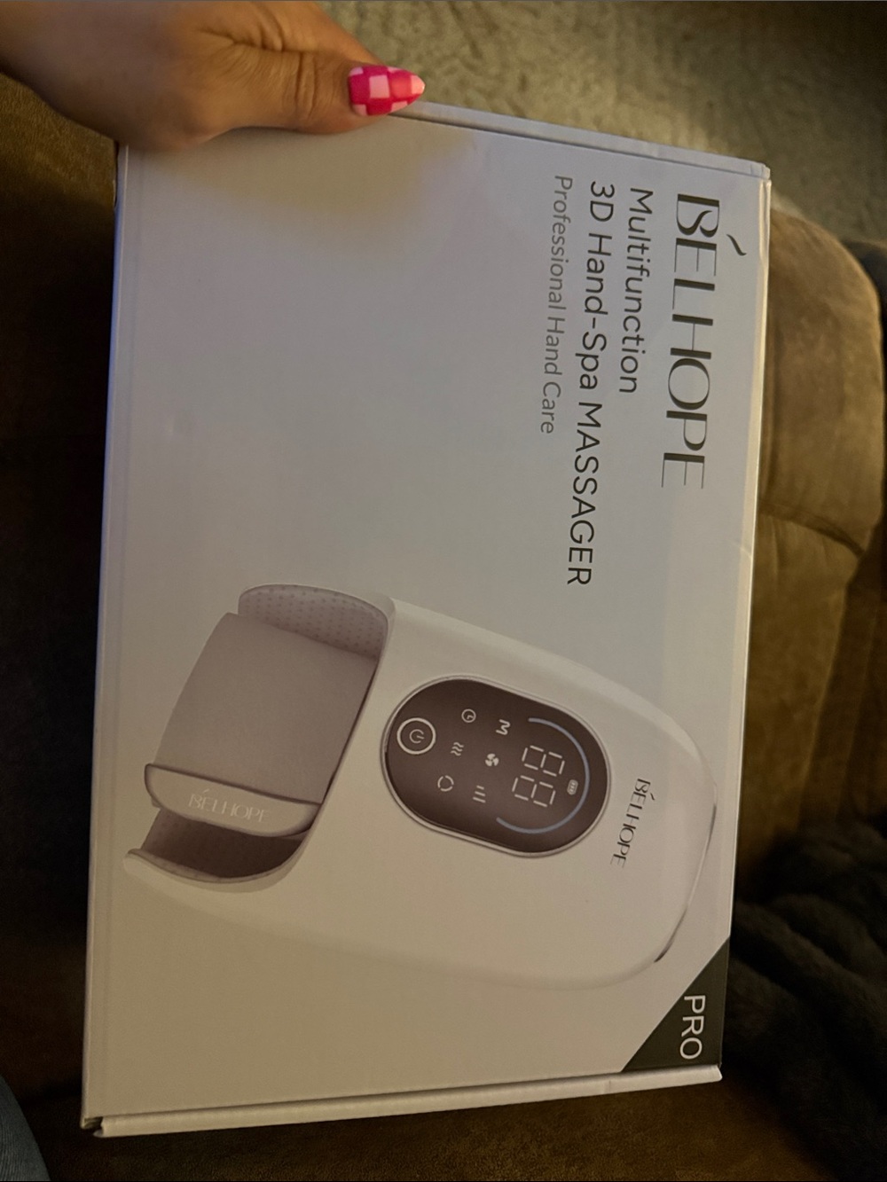 White 3D Hand-Spa Massager - Multifunction Hand Care